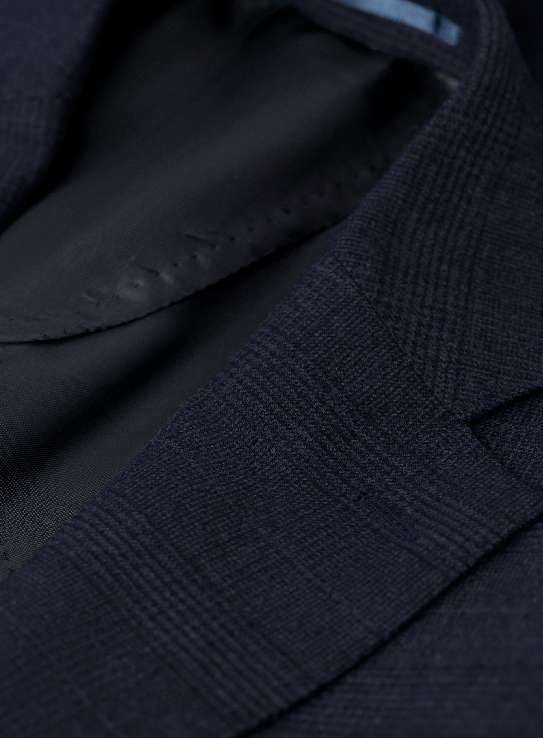 Glencheck colbert van wol | FULL_WIDTH | BLUE NAVY