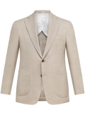 Colbert in wol zijde | Beige