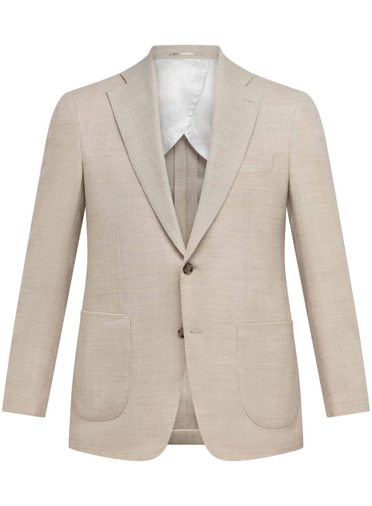 Colbert in wol zijde | Beige
