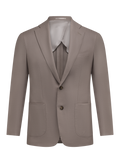 Colbert van wol en zijde | TAUPE