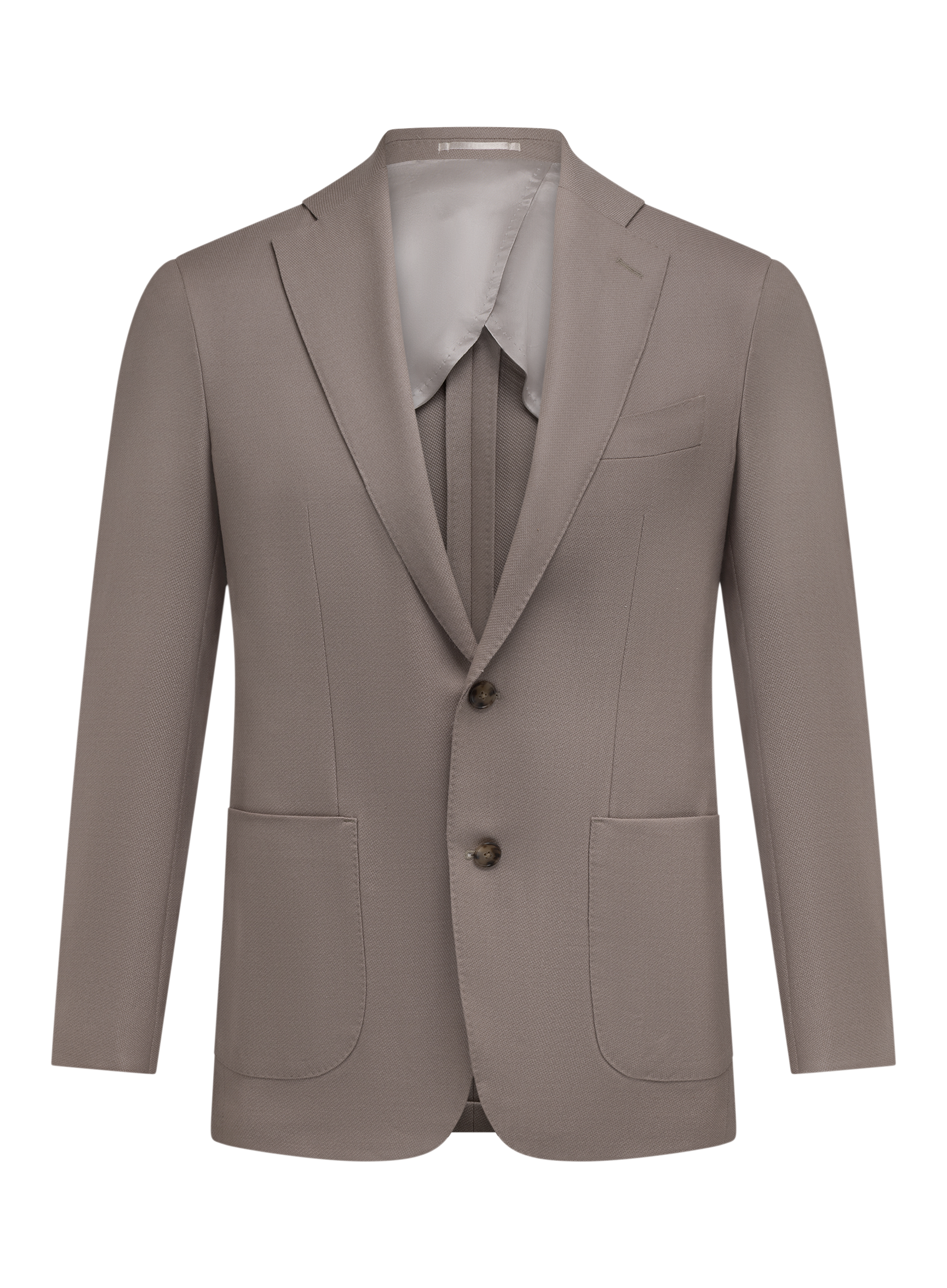 Colbert van wol en zijde | TAUPE