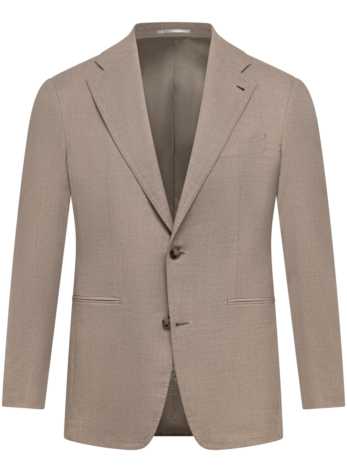 Tweede­lig pak van wol | Beige