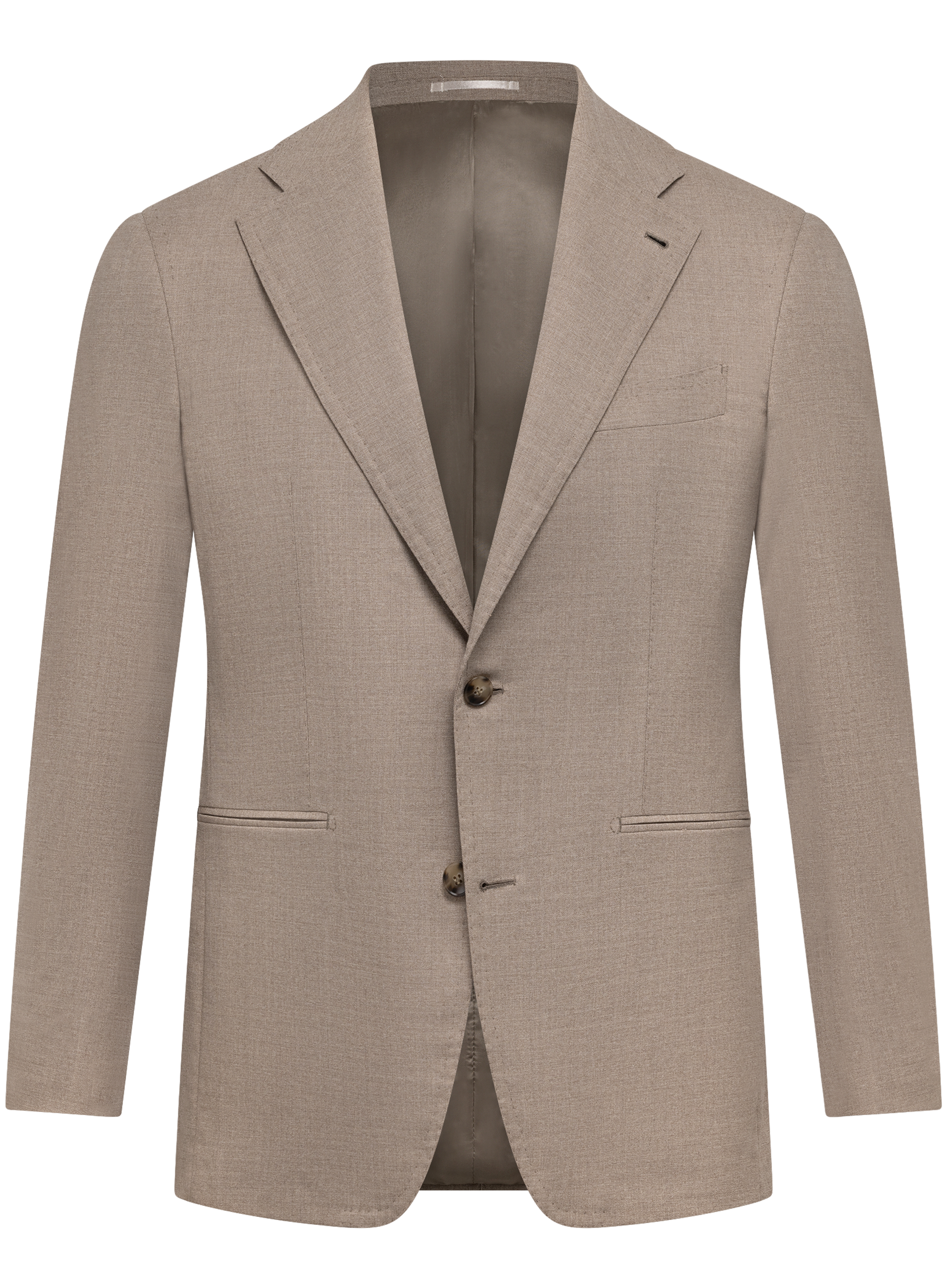 Tweede­lig pak van wol | Beige