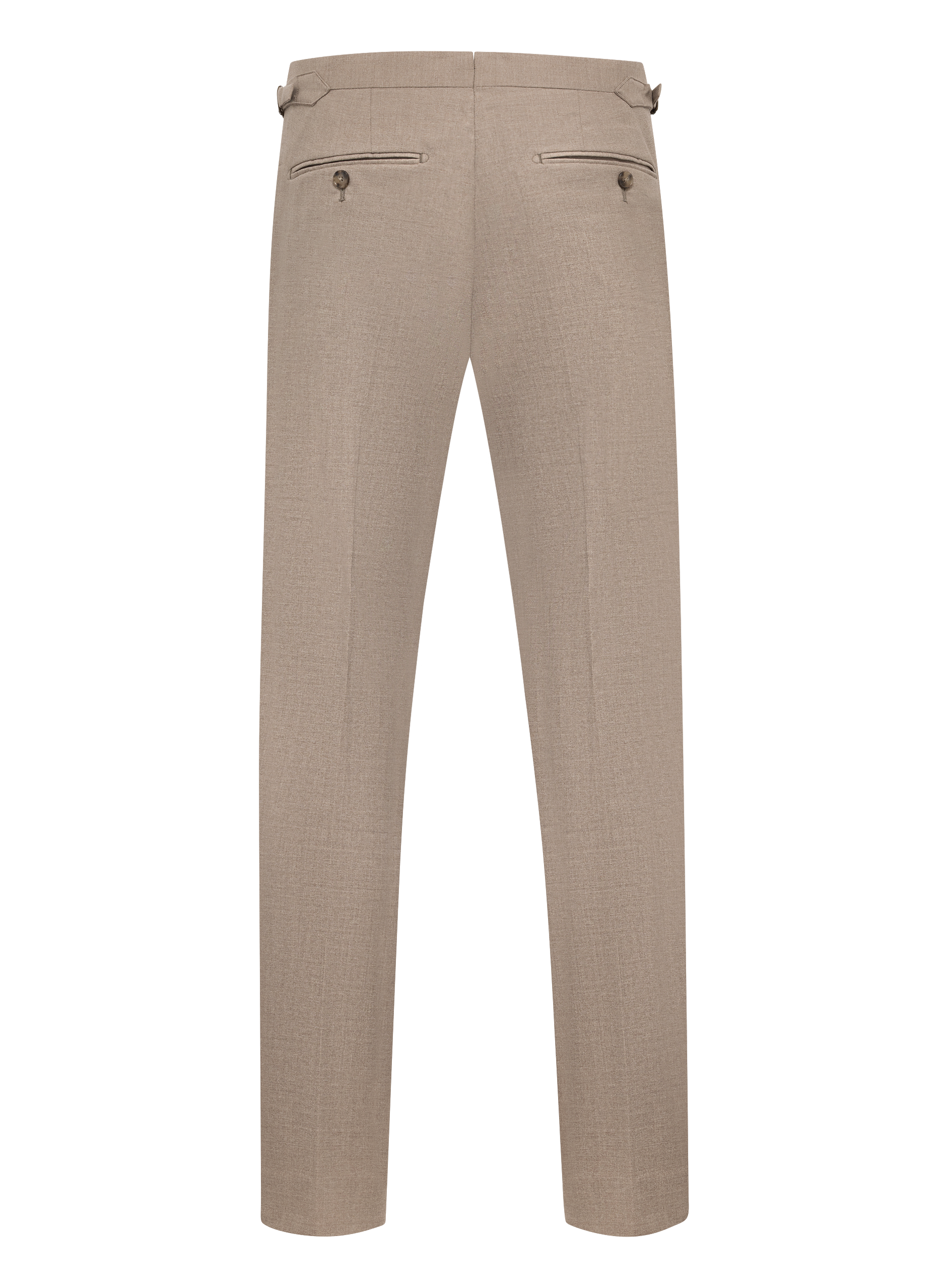Tweede­lig pak van wol | Beige