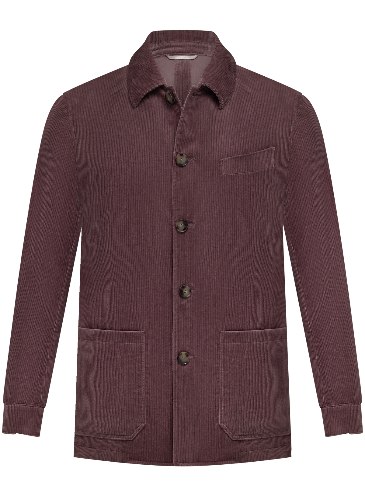 Corduroy overshirt van katoen | OUD ROZE