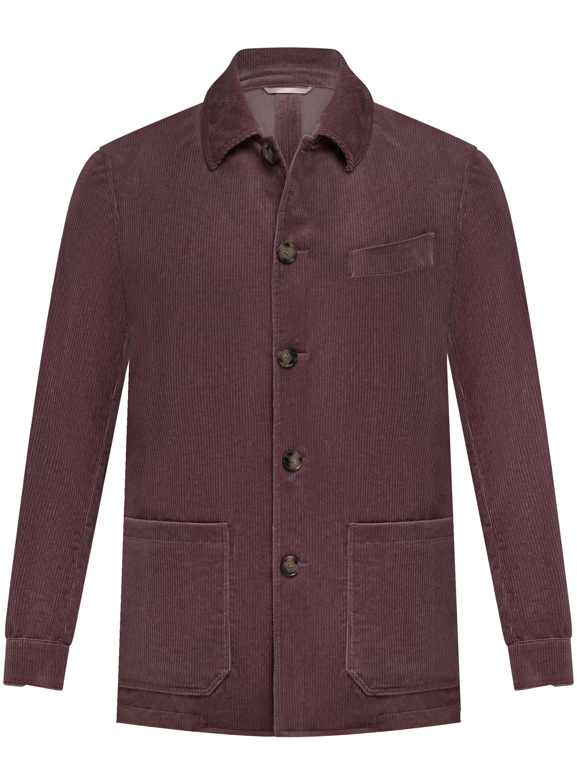 Corduroy overshirt van katoen | OUD ROZE