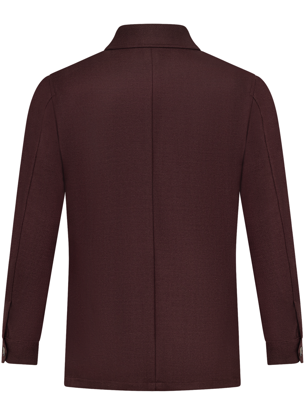 Overshirt van wol en zijde | DARK BORDEAUX