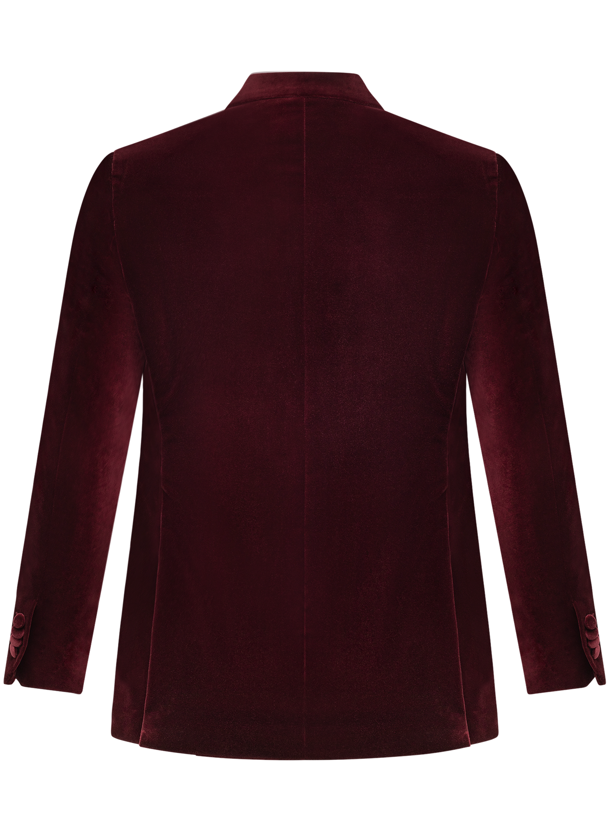 Velours smokingjasje in katoen | DARK BORDEAUX