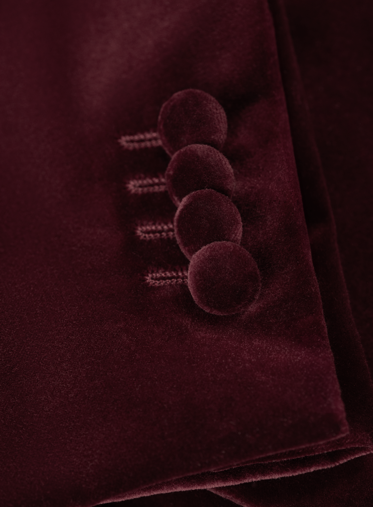 Velours smokingjasje in katoen | FULL_WIDTH | DARK BORDEAUX