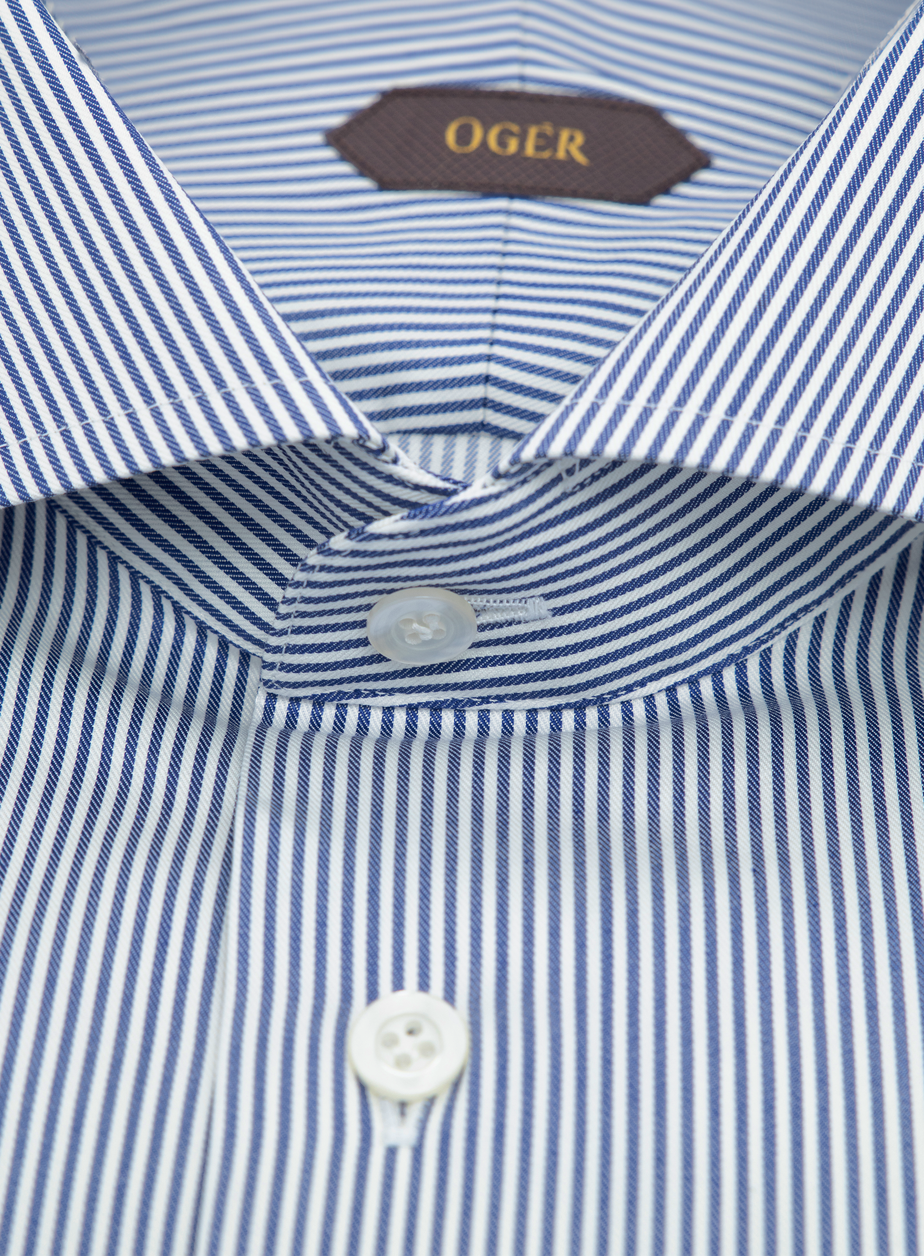 Gestreept overhemd van katoen | FULL_WIDTH | Blauw