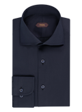 Overhemd in katoen stretch | BLUE NAVY