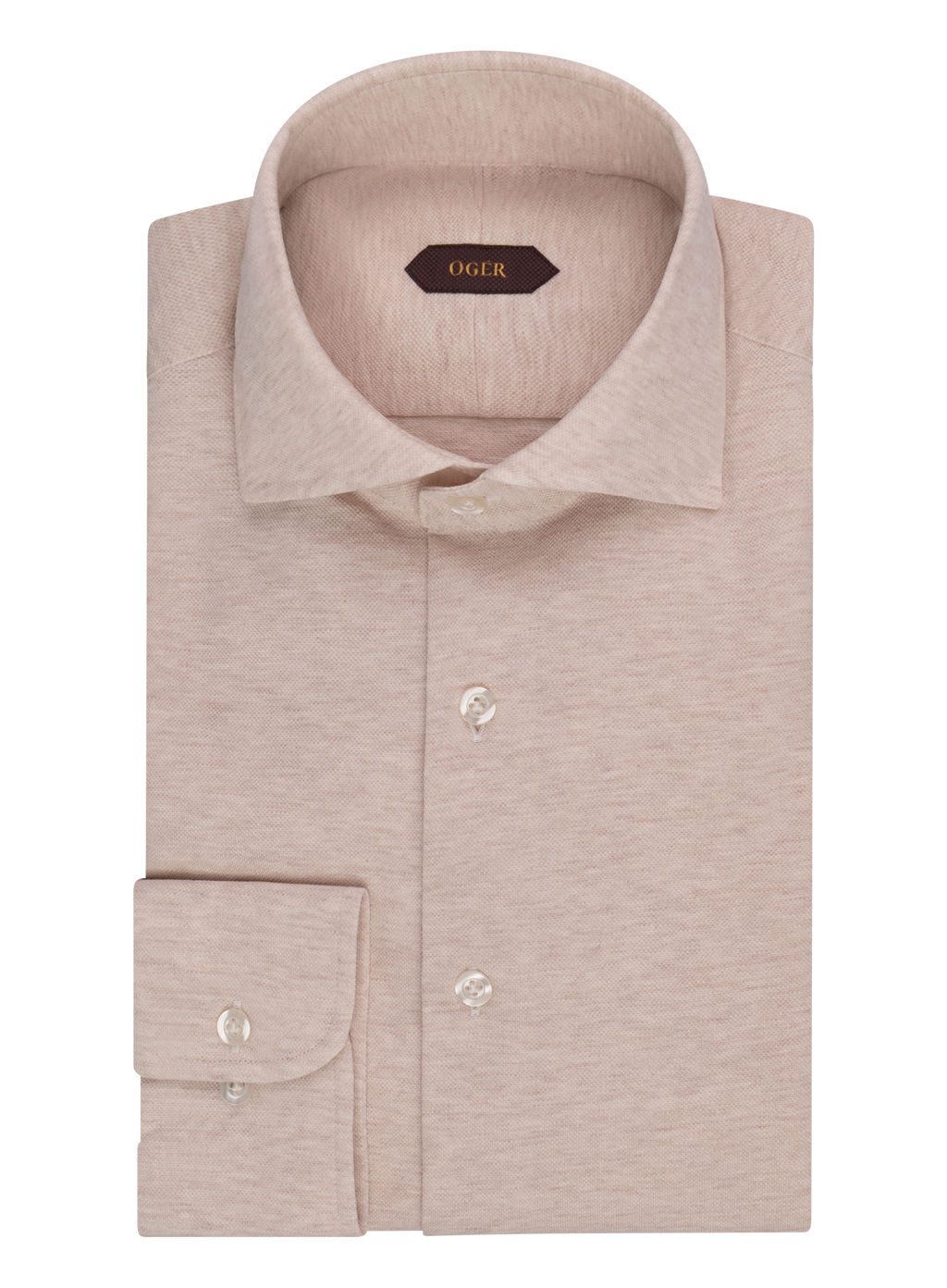 Overhemd in katoen | Beige