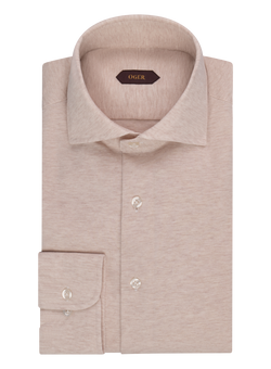 Camicia uomo in cotone | Beige