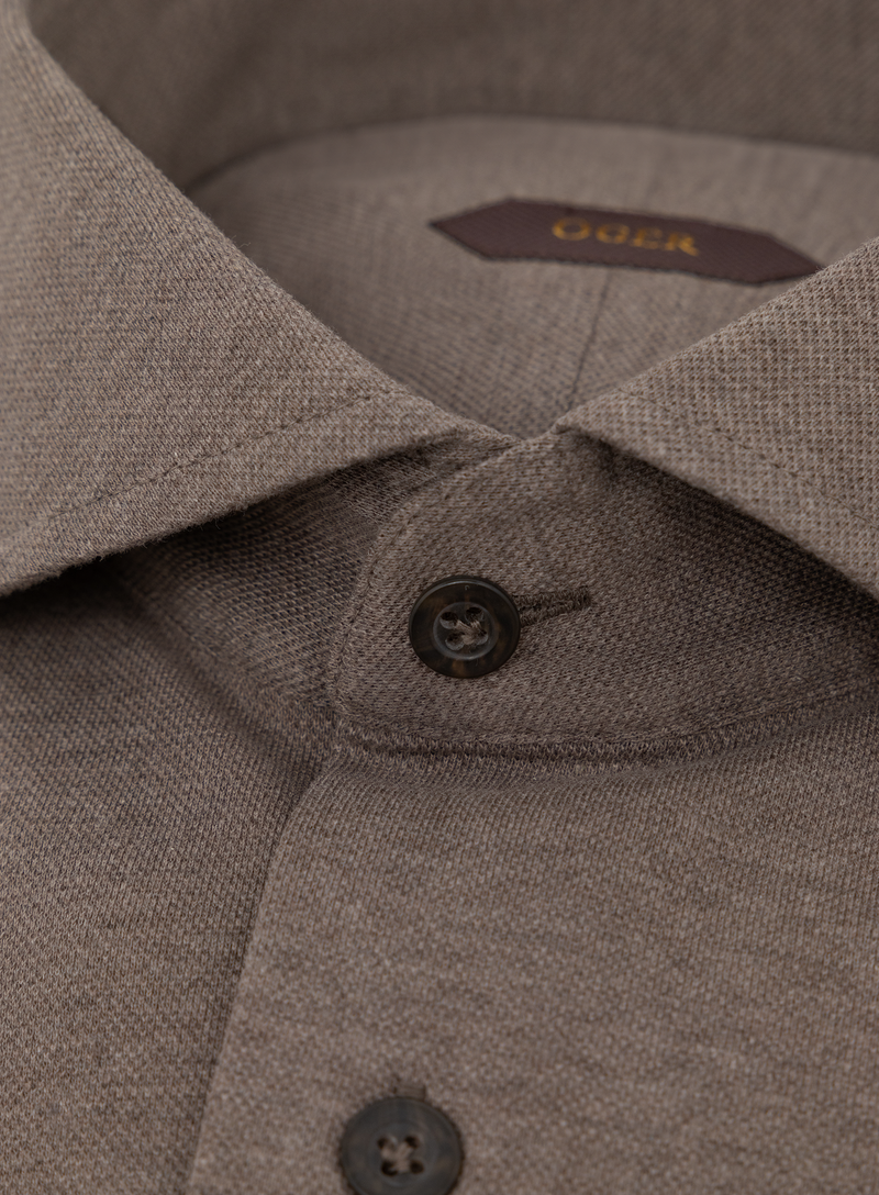Overhemd in katoen | FULL_WIDTH | TAUPE BRUIN