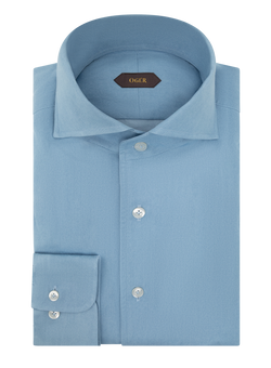 Overhemd in katoen | LGHT BLUE DENIM