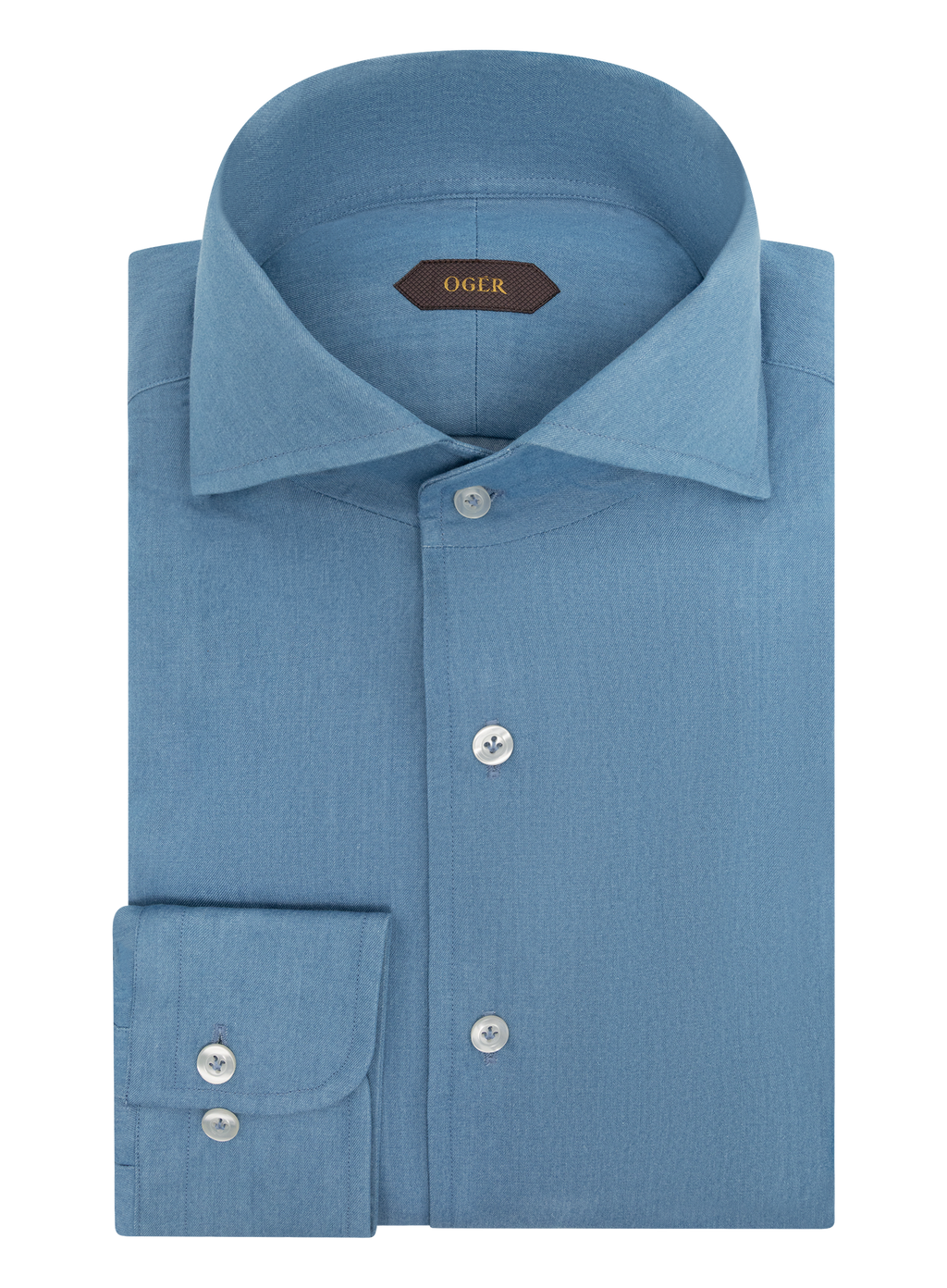 Denim overhemd van katoen | DARK.BLUE DENIM