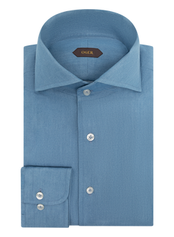 Denim overhemd van katoen | DARK.BLUE DENIM