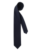 Stropdas van wol met verfijnde structuur | BLUE NAVY