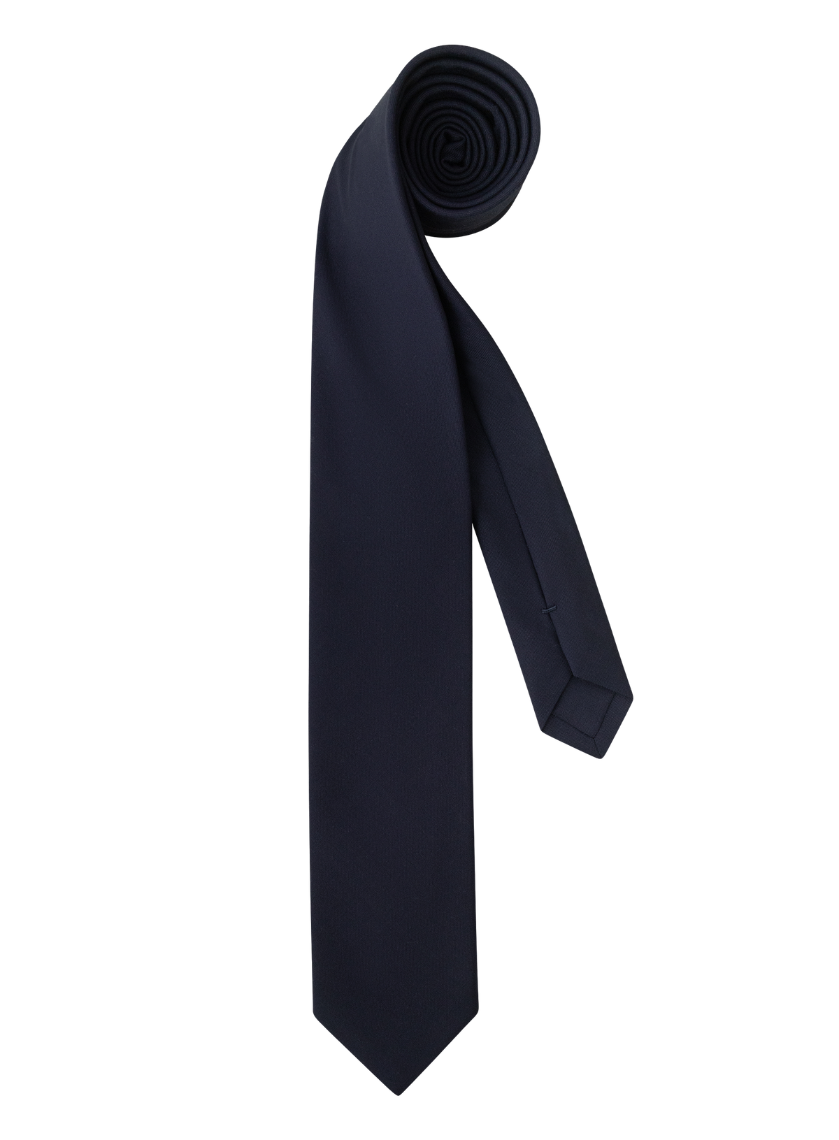 Stropdas van wol met verfijnde structuur | BLUE NAVY