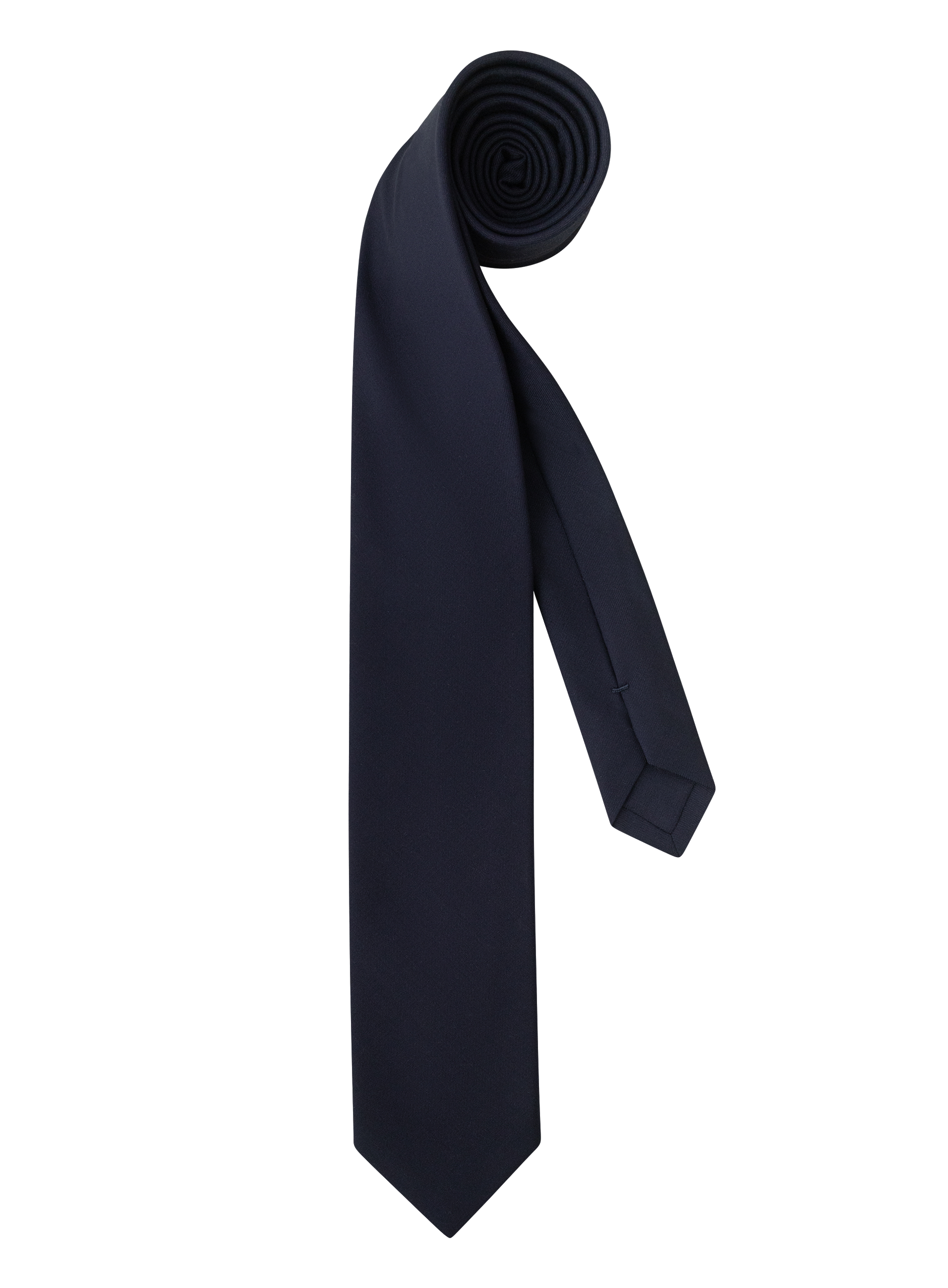 Stropdas van wol met verfijnde structuur | BLUE NAVY