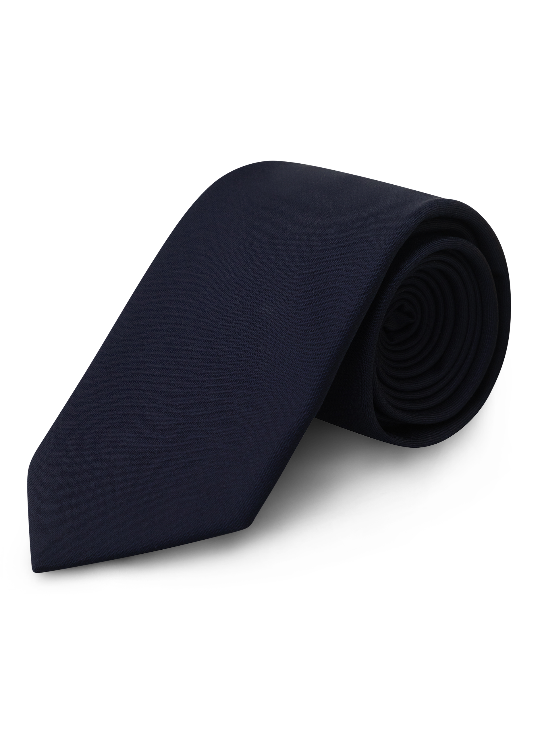 Stropdas van wol met verfijnde structuur | BLUE NAVY