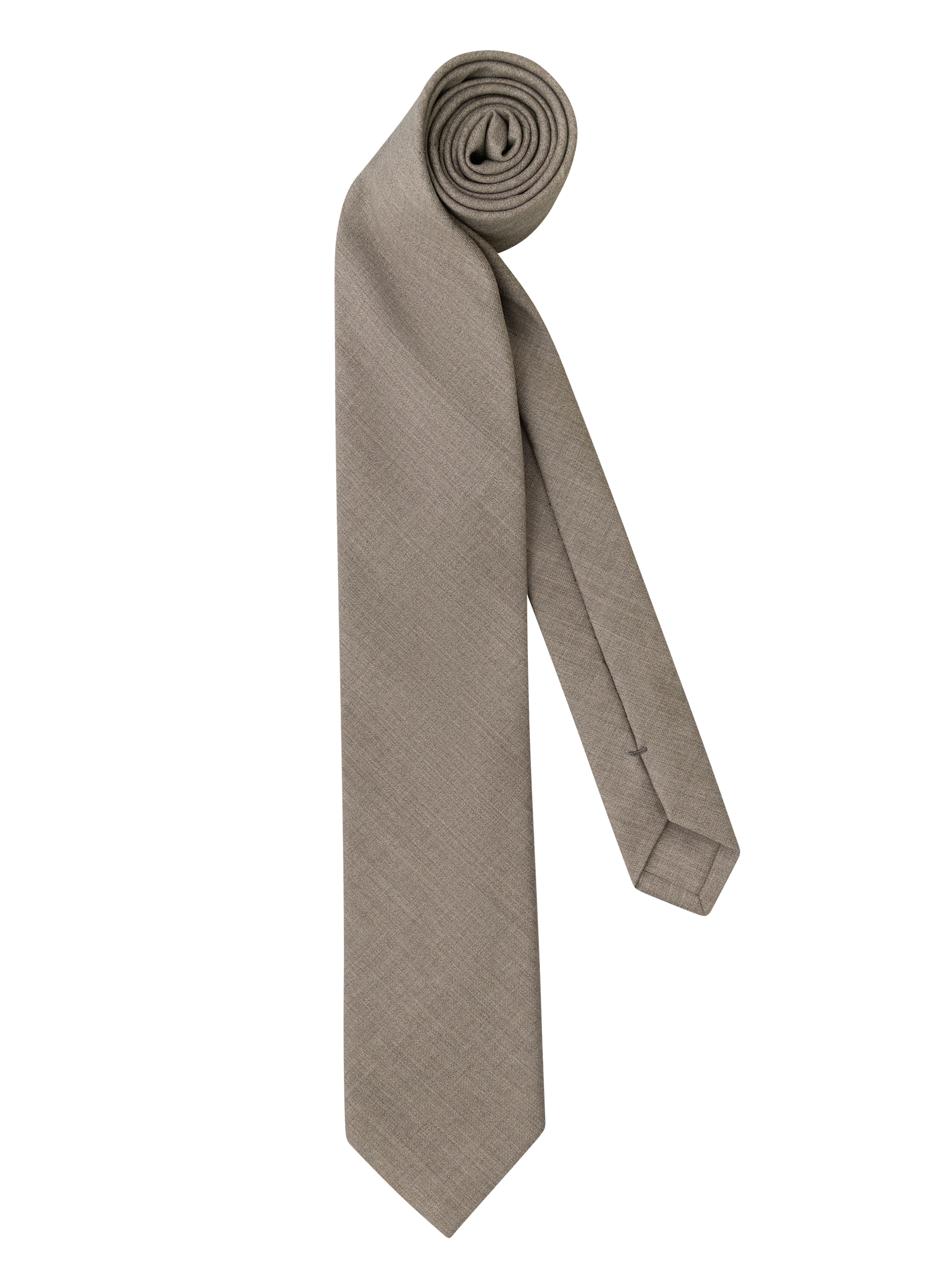 Stropdas van wol met verfijnde structuur | TAUPE BEIGE