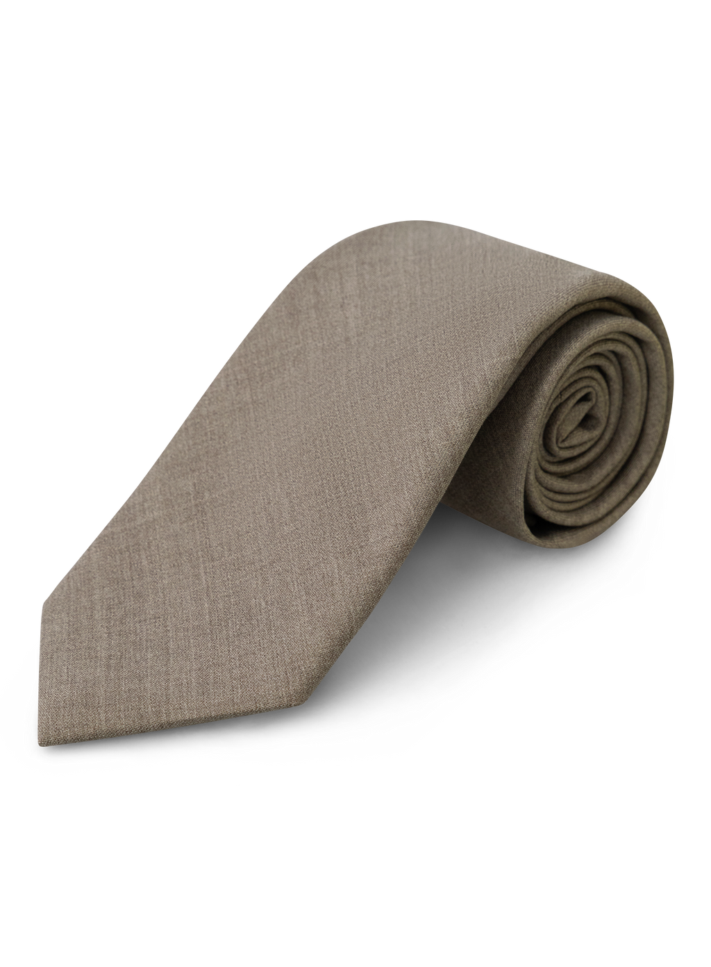 Stropdas van wol met verfijnde structuur | TAUPE BEIGE