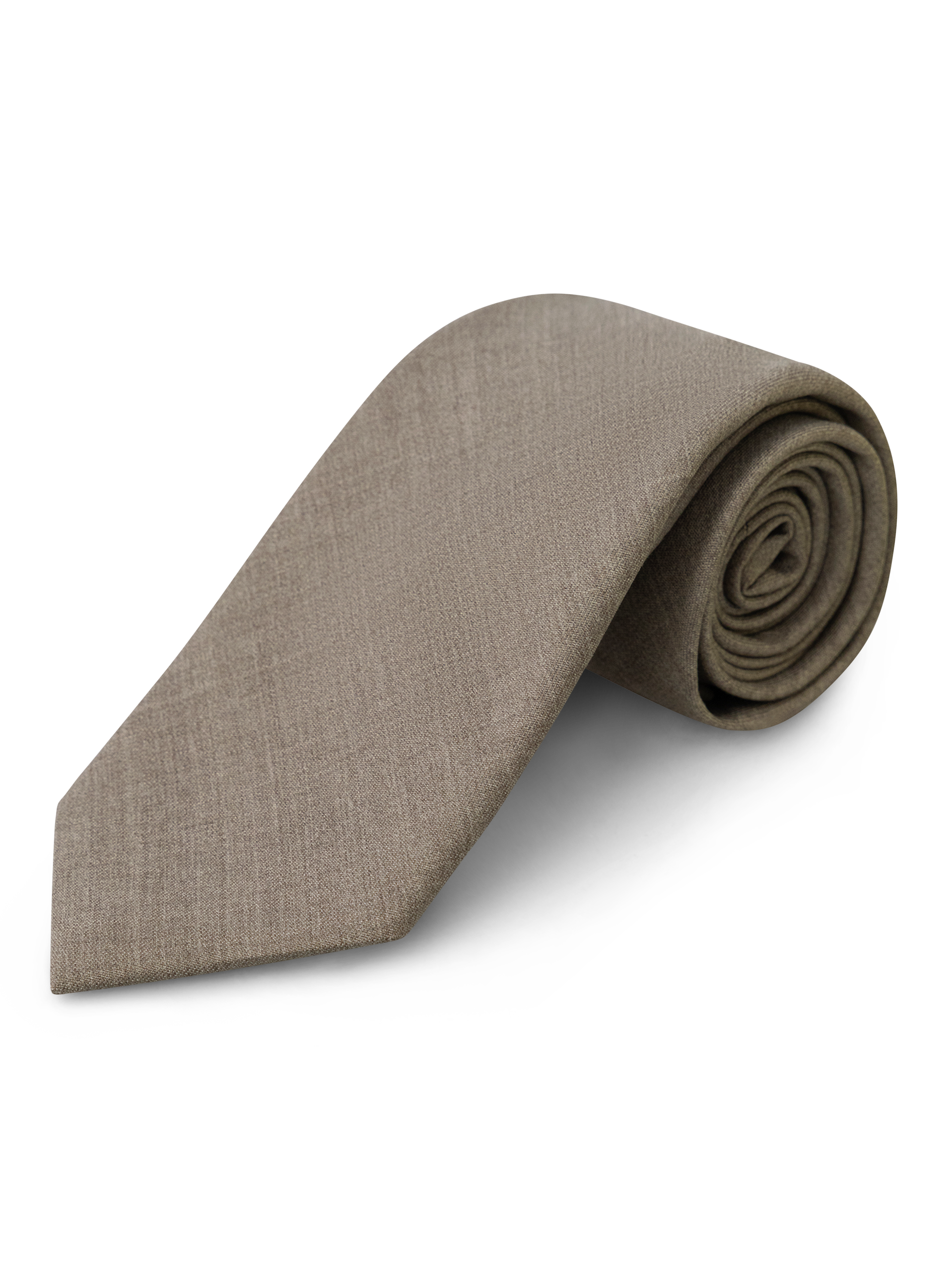 Stropdas van wol met verfijnde structuur | TAUPE BEIGE