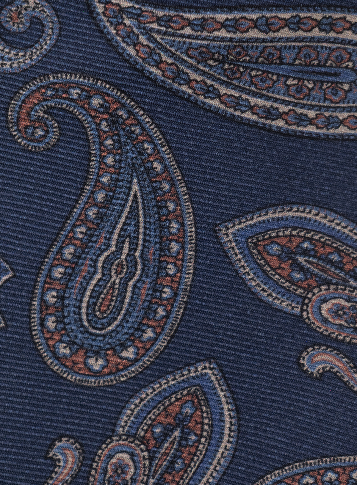 Stropdas van zijde met paisleydessin | FULL_WIDTH | Blauw