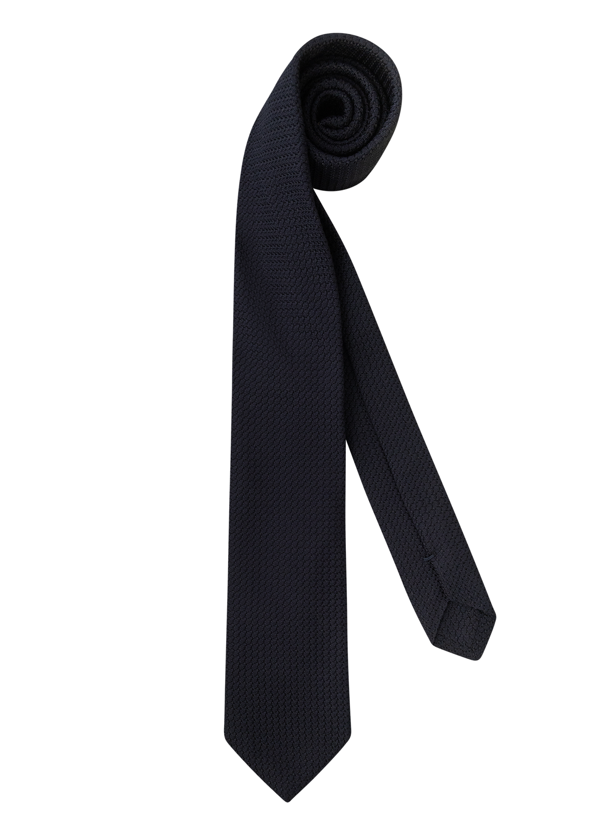 Gebreide stropdas van zijde | BLUE NAVY
