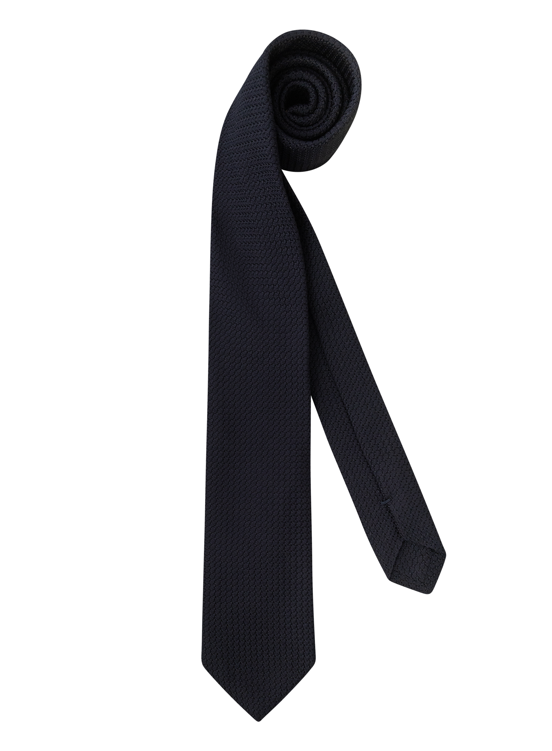 Gebreide stropdas van zijde | BLUE NAVY