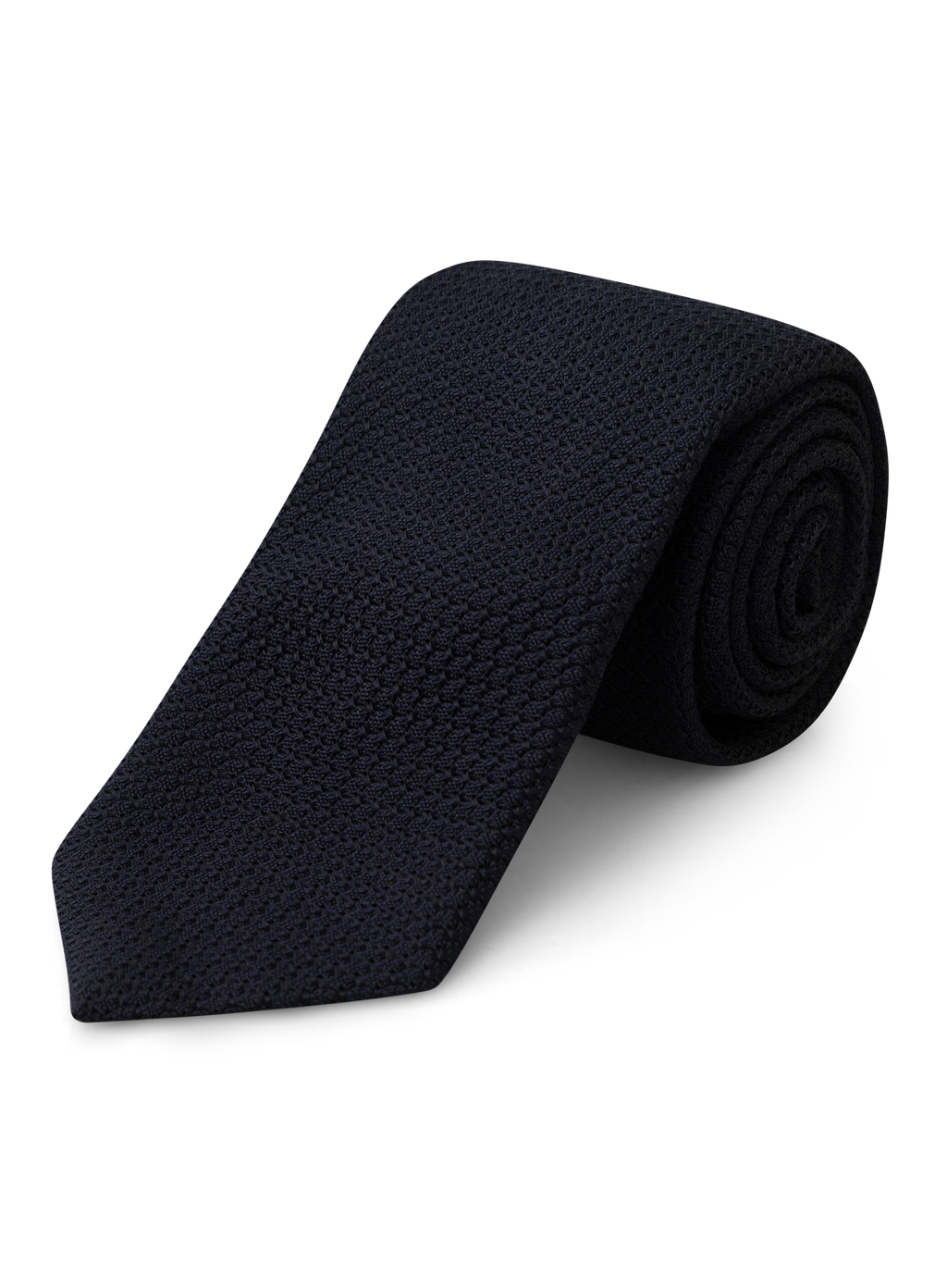 Gebreide stropdas van zijde | BLUE NAVY