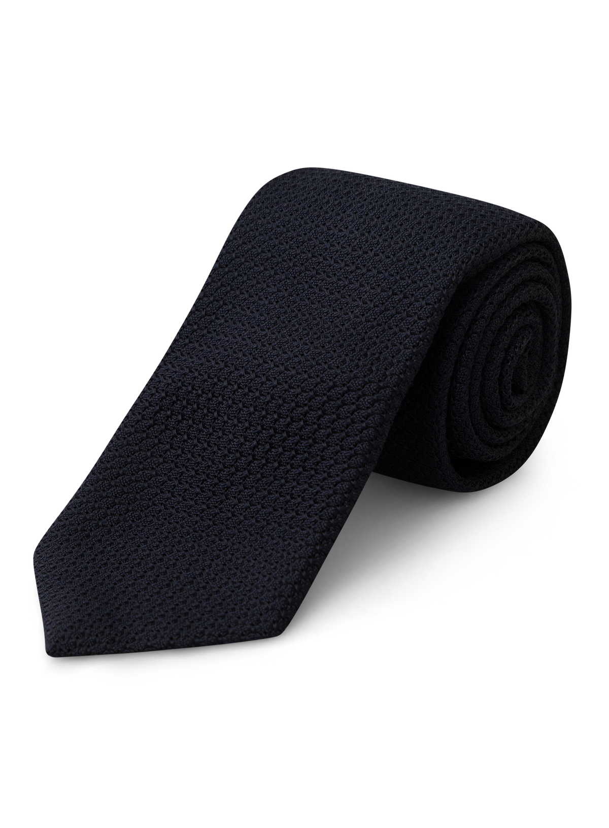 Gebreide stropdas van zijde | BLUE NAVY