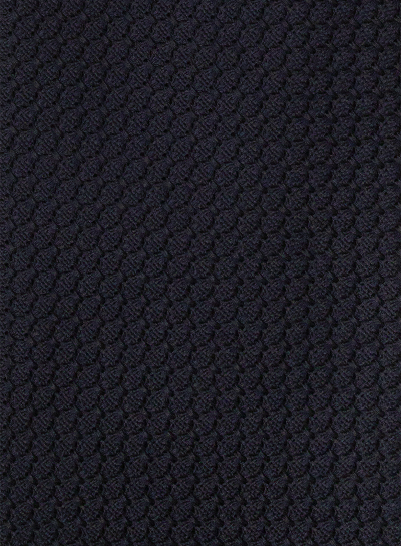 Gebreide stropdas van zijde | FULL_WIDTH | BLUE NAVY