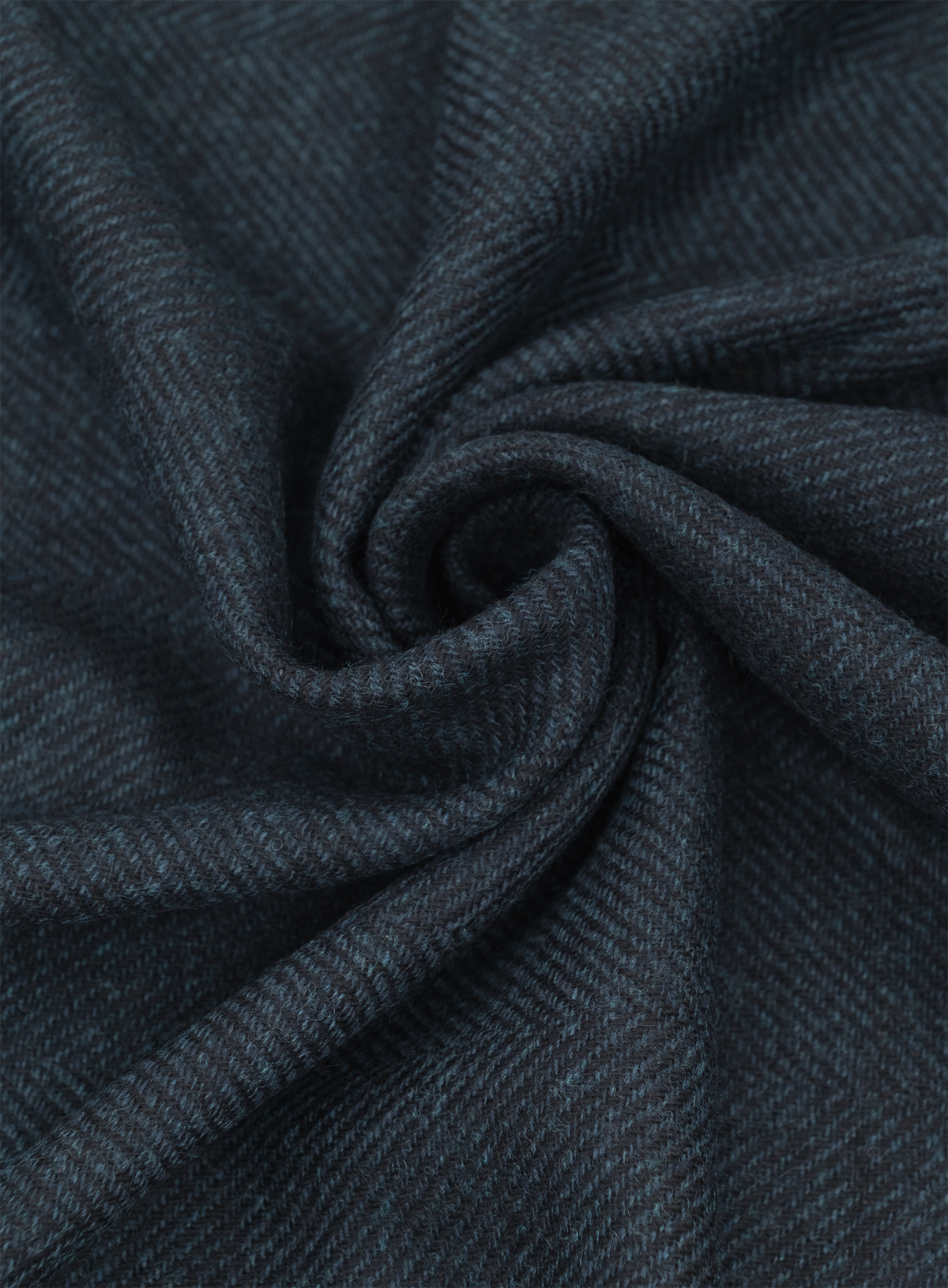 Sjaal van cashmere met visgraatdessin |  FULL_WIDTH | BLUE NAVY