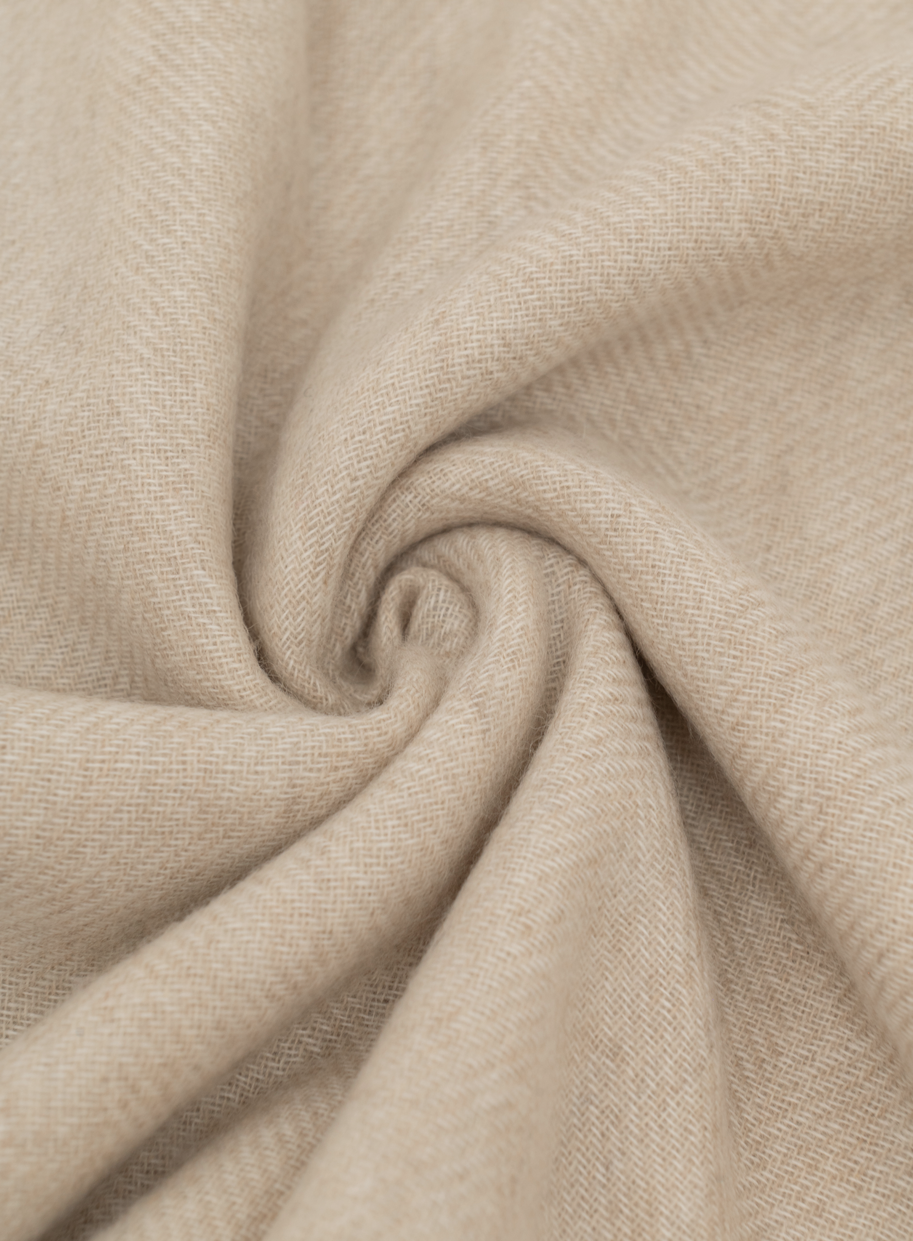 Sjaal van cashmere met visgraatdessin |   | FULL_WIDTH | Beige