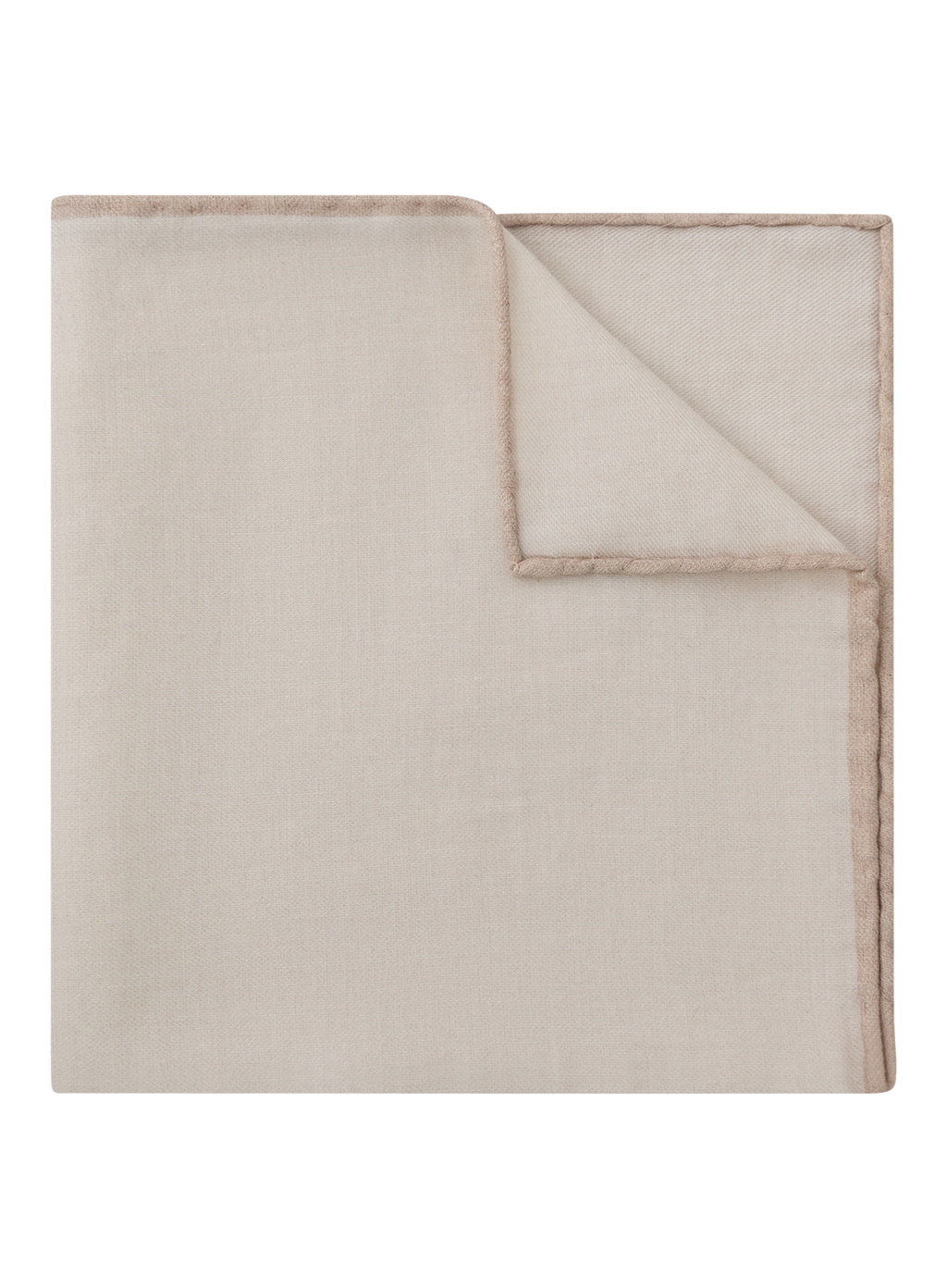 Pochet van wol en katoen | Beige