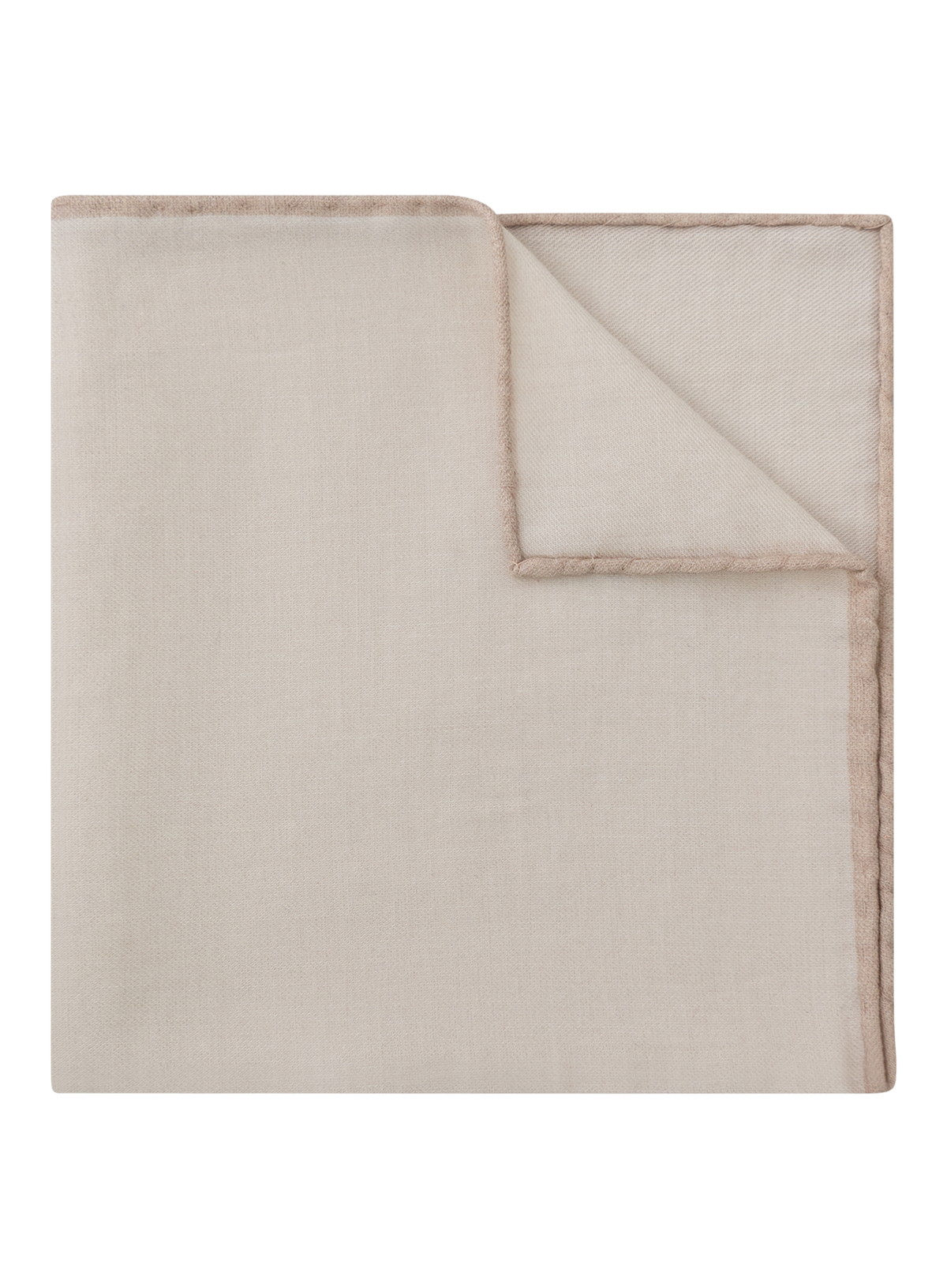 Pochet van wol en katoen | Beige
