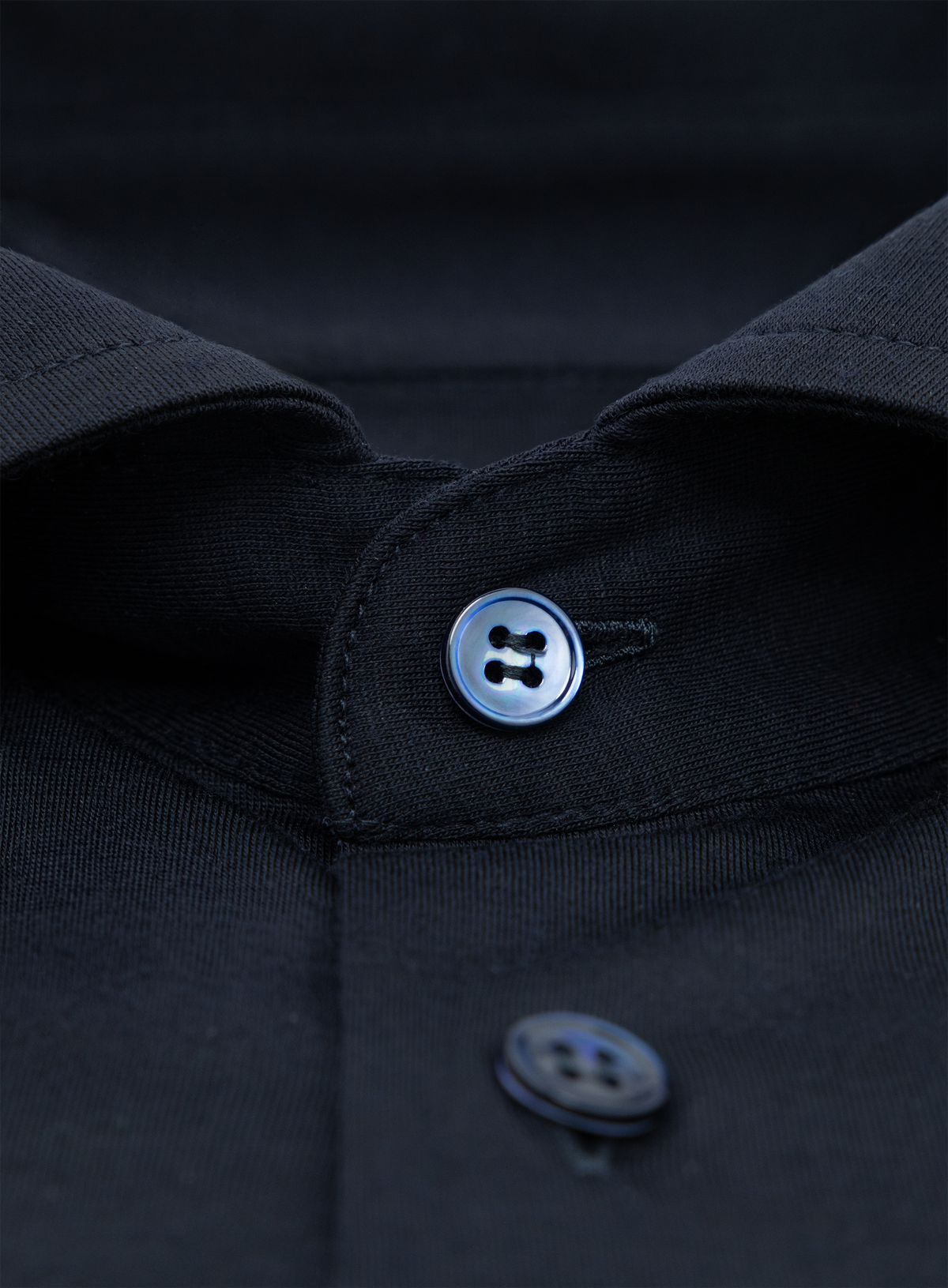 Overhemd van scheerwol | FULL_WIDTH | BLUE NAVY