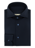 Overhemd van scheerwol | BLUE NAVY