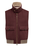 Bodywarmer van scheerwol met teddyvoering | Bordeaux