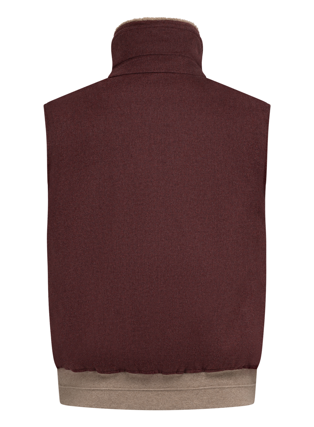 Bodywarmer van scheerwol met teddyvoering | Bordeaux