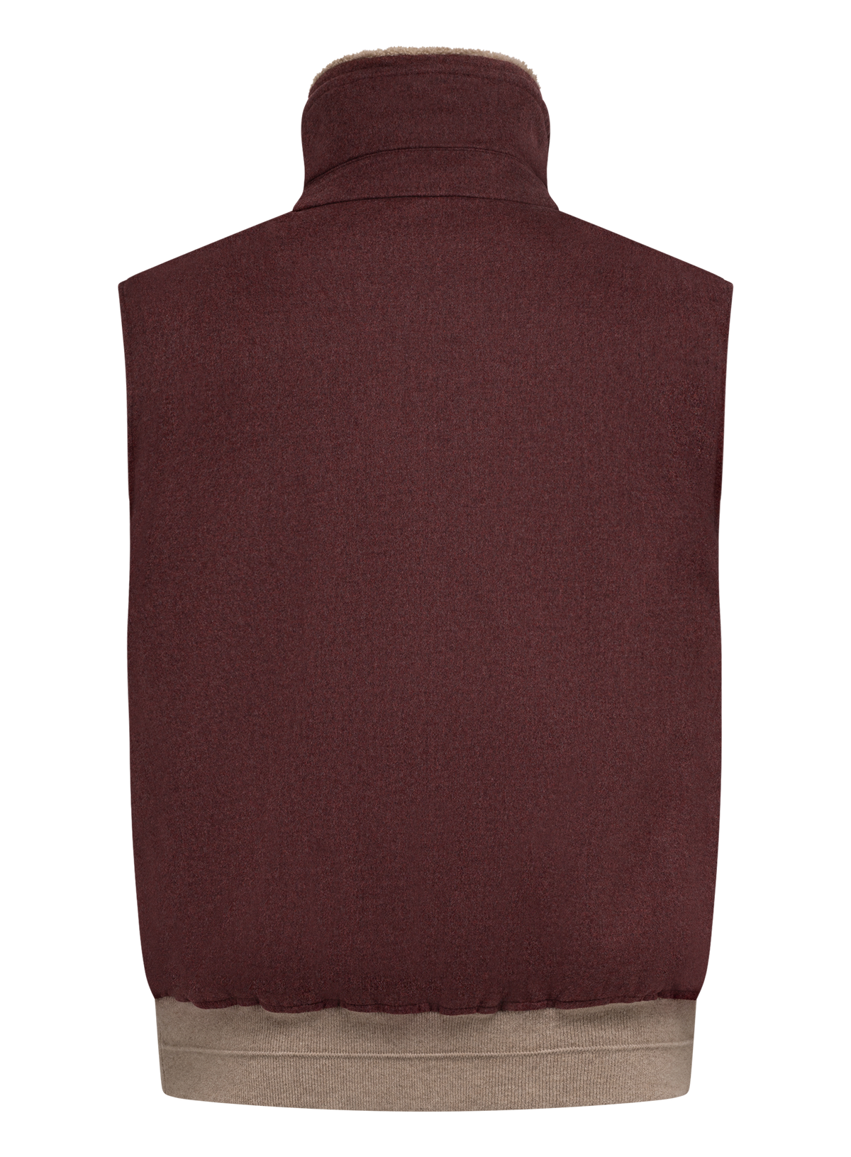 Bodywarmer van scheerwol met teddyvoering | Bordeaux