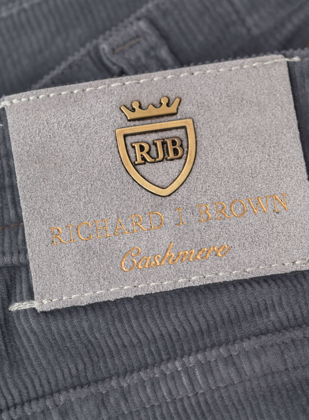Corduroy jeans in katoen cashmere stretch | FULL_WIDTH | Grijs