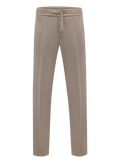 Jog pantalon in wol | Beige