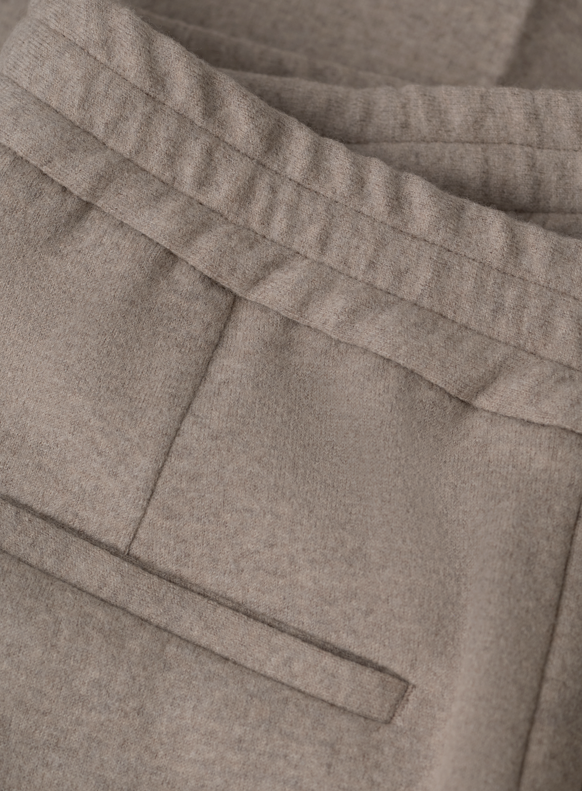 Jog pantalon in wol | FULL_WIDTH | Beige