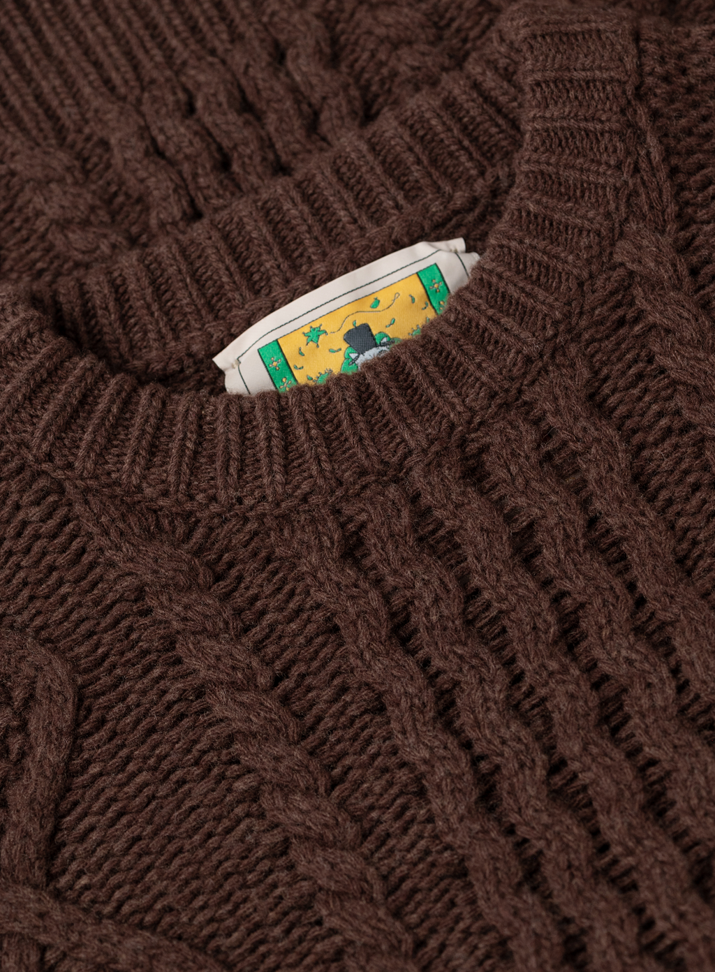 Kabeltrui in wol | FULL_WIDTH | TAUPE BRUIN