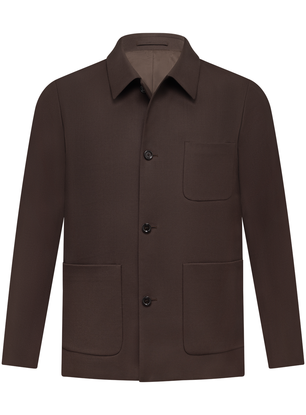 Overshirt in wol stretch | D.Bruin