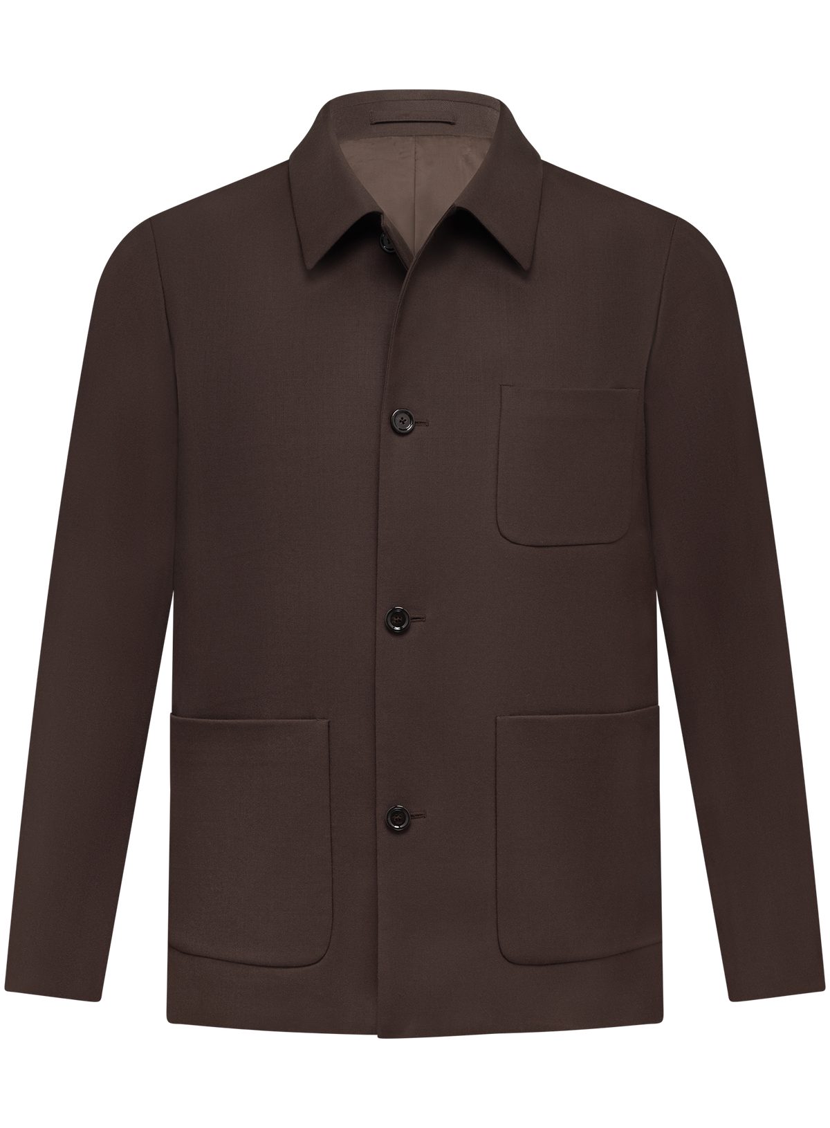 Overshirt in wol stretch | D.Bruin