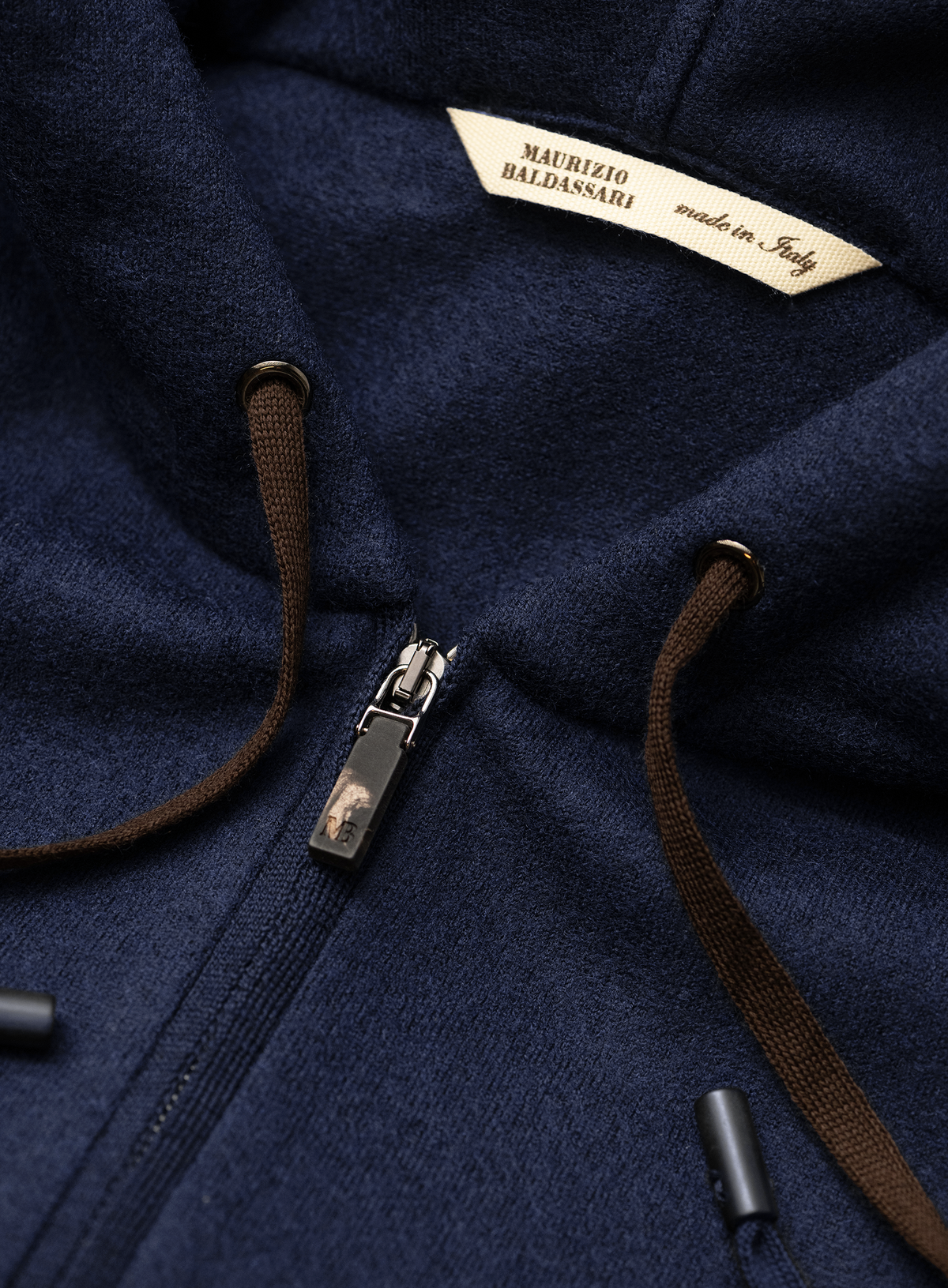 Capuchon ritsvest in wol | FULL_WIDTH | BLUE NAVY